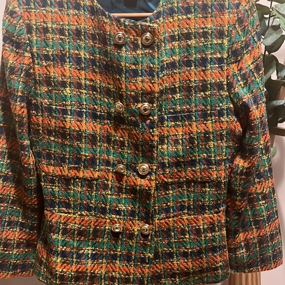Vintage Epistle 100% Wool Tweed Blazer - Picture 3 of 4